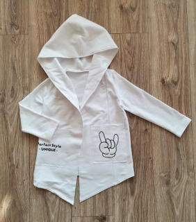 Kardigan UNIQUE Perfect White (skladom)