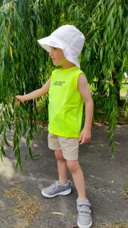 Kraťasy UNIQUE KIDS béžové (Veľkosť sedí podľa výšky dieťaťa - tabuľka nižšie v popise)