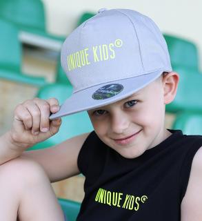 Šiltovka UNIQUE kids ŠEDÁ veľ. UNI