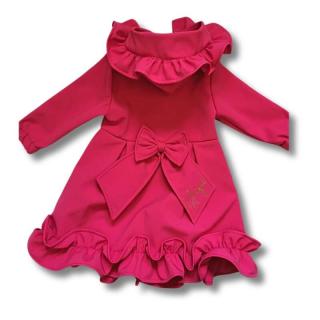 Softshellový kabát s volánom dlhý UNIQUE fuchsia