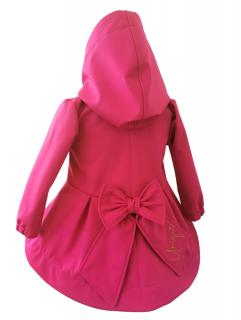 Softshellový kabátik UNIQUE Girl fuchsia (Veľkosť sedí podľa výšky dieťaťa - tabuľka nižšie v popise)