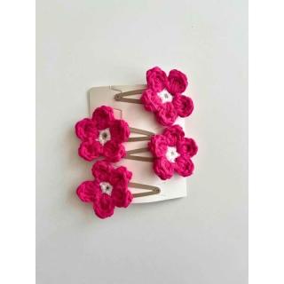 Sponky do vlasov FUCHSIA KVET (4kusy) (V balení sú 4 kusy )