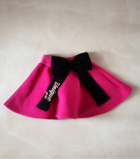 Sukňa EMILY FUCHSIA s mašľou (Veľkosť sedí podľa výšky dieťaťa - tabuľka nižšie v popise)