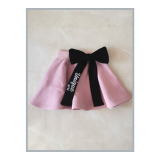 Sukňa EMILY PINK s mašľou (Veľkosť sedí podľa výšky dieťaťa - tabuľka nižšie v popise)