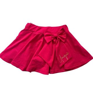 Sukňokraťasy jednofarebné s mašľou FUCHSIA (Veľkosť sedí podľa výšky dieťaťa - tabuľka nižšie v popise)