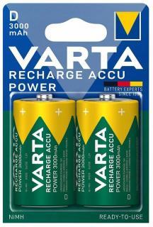 VARTA Recharge Accu Power 2x D 3000 mAh 56720 101 402