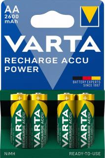 VARTA Recharge Accu Power 4x AA 2600 mAh 5716 101 404