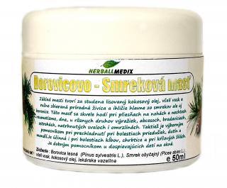Herballmedix Borovicovo - Smreková masť - krém 50ml Borovicovo Smrekova mast krem