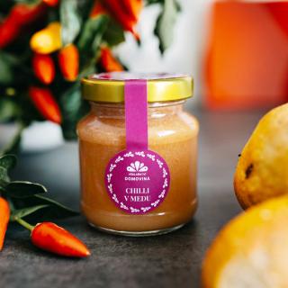 Včelařství Domovina Chilli v mede Hmotnost: 180 g