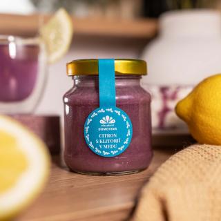 Včelařství Domovina Citrón s klitóriou v mede Hmotnost: 170 g