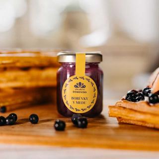 Včelařství Domovina Čučoriedky v mede Hmotnost: 75 g