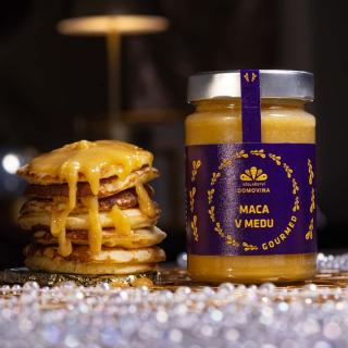 Včelařství Domovina Gourmed maca v mede Hmotnost: 400 g