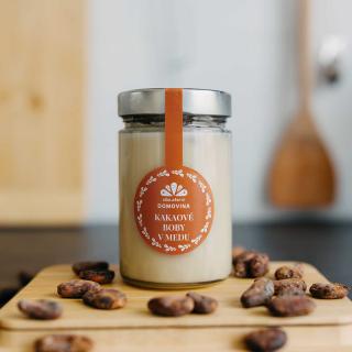 Včelařství Domovina Kakaové bôby v mede Hmotnost: 380 g