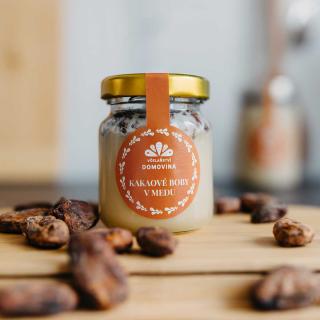 Včelařství Domovina Kakaové bôby v mede Hmotnost: 75 g