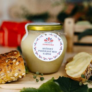 Včelařství Domovina Kvetový med s lipou pastovaný Hmotnost: 750 g