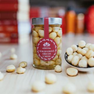 Včelařství Domovina Makadamové orechy v mede Hmotnost: 360 g