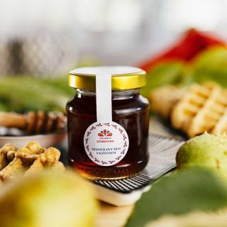 Včelařství Domovina Medovicový med s gaštanom Hmotnost: 180 g