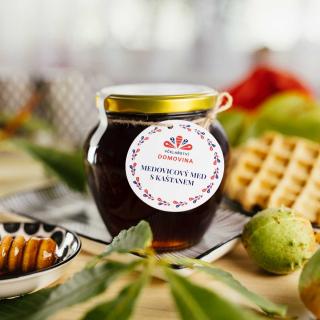 Včelařství Domovina Medovicový med s gaštanom Hmotnost: 750 g