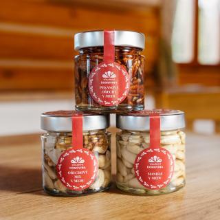 Včelařství Domovina Orechový sen 3x230 g orechy v mede mandle, pekány, orechový mix