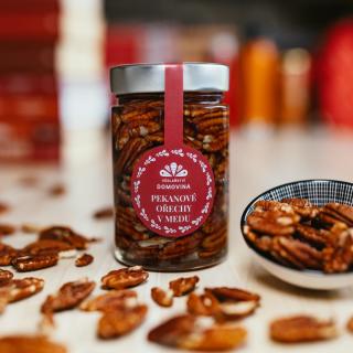 Včelařství Domovina Pekanové orechy v mede Hmotnost: 360 g