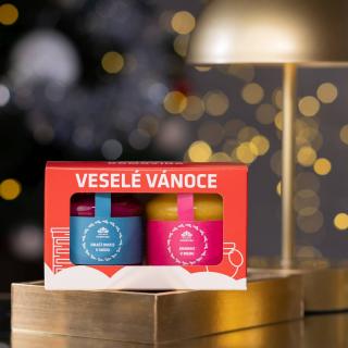 Včelařství Domovina Tropikáno darčekové balenie 2x170 g ochutené medy Design: Vánoce dračie ovocie, ananás