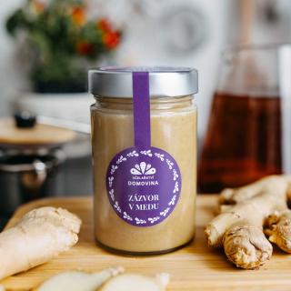 Včelařství Domovina Zázvor v mede Hmotnost: 400 g