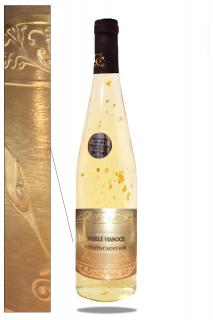 0,75 L Gold Cuvee so zlatom Vianočné želanie - Nový rok  (Darčekové vína so zlatom)