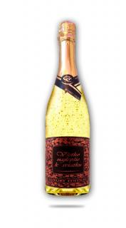 0,75 L Gold Cuvee šumivé so zlatom  k Sviatku ( Darčekové vína  a šumivé vína)