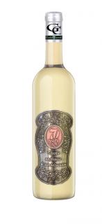 70 Rokov - Darčekové Biele so zlatom  0,7  Kovová etiketa  (Gold Cuvee 23 karat)