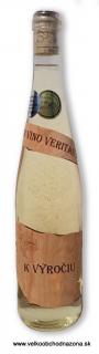 Etiketa z dreva - K výročiu - Víno s 23 karat. zlatom 0,75 l (Gold Cuvee 23 karat zlato vo víne)