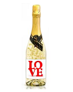 Gold Cuvee šumivé so zlatom LOVE ( Darčekové vína  a šumivé vína)