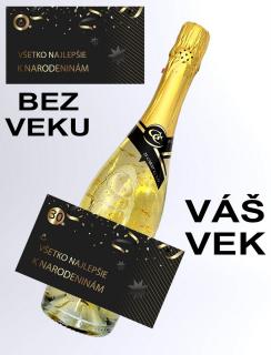 Gold Cuvee šumivé so zlatom - narodeniny dlhé (Darčekové vína  a šumivé vína)