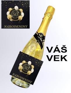 Gold Cuvee šumivé so zlatom - narodeniny - Váš vek (Darčekové vína  a šumivé vína)