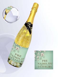 Gold Cuvee šumivé so zlatom - pre najmilšiu učiteľku ( Darčekové vína  a šumivé vína)