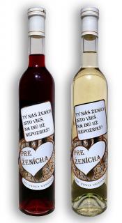 Svadobné darčekové víno - Pre ženícha