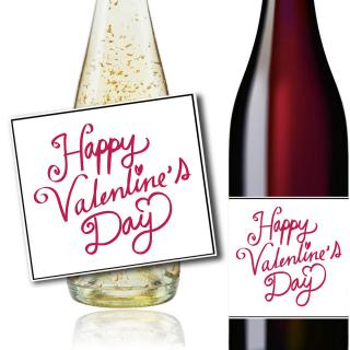 Valentínske víno - Happy Valentines Day (Ovocné vína, šumivé so zlatom)