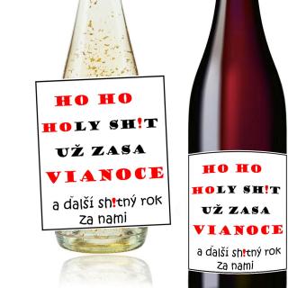 Vianočné víno HOHOHO!  - viac druhov (Ovocné vína, šumivé so zlatom)