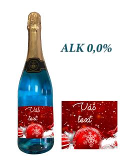 Vianočný nealko modrý šumivý drink