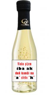 Zlaté šumivé 0,2 l Vínko pijem (Darčekové vína  a šumivé vína)