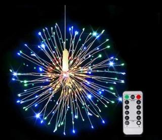 LED dekoratívne svetlo ohňostroj, Firework, rôzne farby na výber Farba: Studená biela