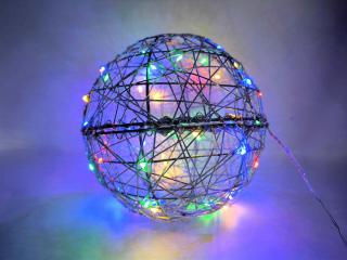 LED svetelná guľa, rôznofarebná, rôzne veľkosti na výber Průměr (cm): 30 cm