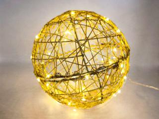 LED svetelná guľa, teplá biela, rôzne veľkosti na výber Průměr (cm): 40 cm