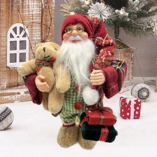 Vianočné dekorácie, spievajúci a tancujúci Santa Claus, 28cm