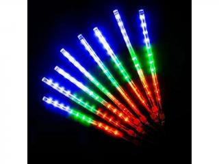 Vianočné LED kvapkajúce cencúle - 8ks, 20cm, rôzne farby na výber Farba: Rôznofarebná
