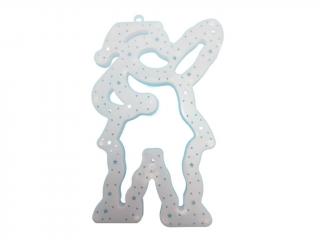Vianočné svietiace LED dekorácie - Santa Claus, 28cm, rôzne farby Farba: Studená biela, Velikost (cm): 28cm
