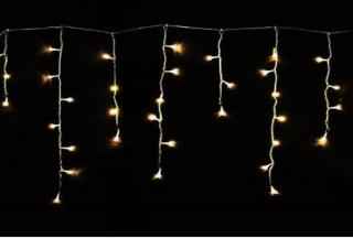 Vonkajší LED vianočný záves - teplá biela, s 8 programami, rôzne dĺžky na výber Dĺžka svetelnej časti a počet LED: 15m a 750 LED, 8 programov, s…