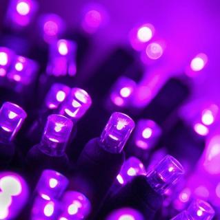 Vonkajšia LED vianočná reťaz -fialová, 10m, 500 LED, so zábleskami alebo stále svietenie