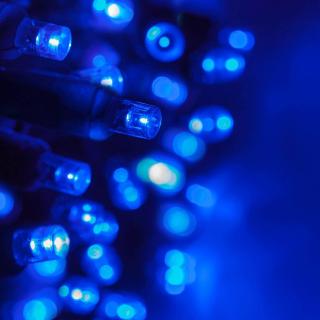 Vonkajšia LED vianočná reťaz - modrá, 200 m, 2000 LED