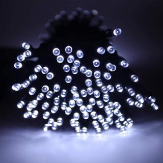 Vonkajšia LED vianočná reťaz, studená biela, 40m, 2000 LED, so zábleskami alebo stále svietenie