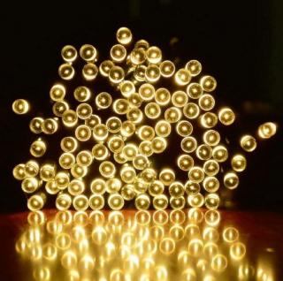 Vonkajšia LED vianočná reťaz, teplá biela, 20m, 1000 LED, stále svietenie, prepojovateľný